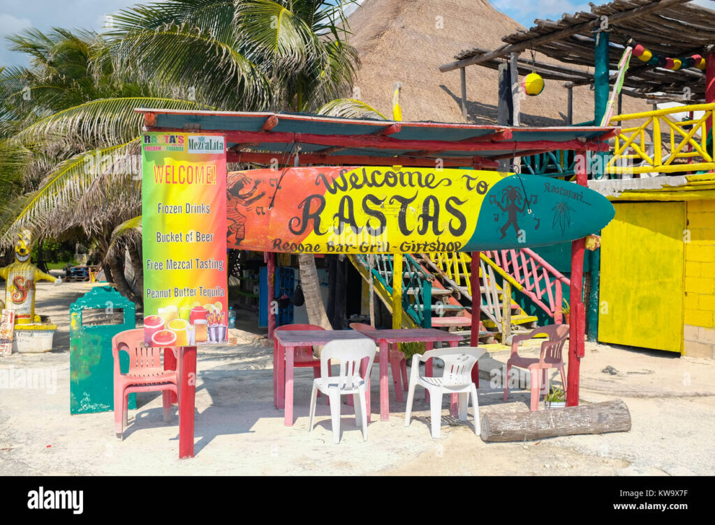 rastas-bar-punta-sur-cozumel-mexico-KW9X7F